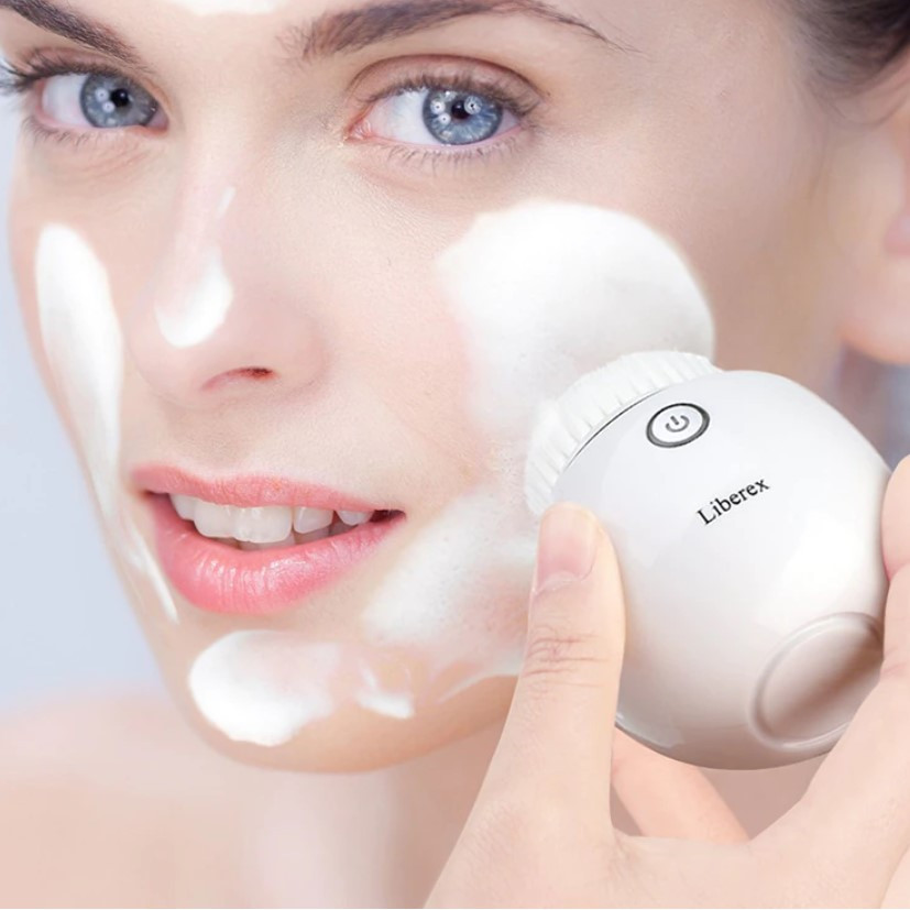 Perie pentru curatare faciala Liberex, cu vibratii ultrasonice | Okazii.ro