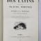THEATRE COMPLET DES LATINS COMPRENANT PLAUTE, TERENCE ET SENEQUE LE TRAGIQIE traduction M. NISARD - PARIS, 1844