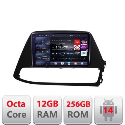 Navigatie Hyundai I30 2018-2021 Edotec kit-1130 8 core QLED 2K 12+256GB 360 Android Waze USB Navigatie Internet Youtube CarStore Technology