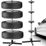 Suport metalic depozitare 4 roti, din aluminiu, jante cu anvelope auto cu latimea maxima de 225 mm, Jollymag, REA5202