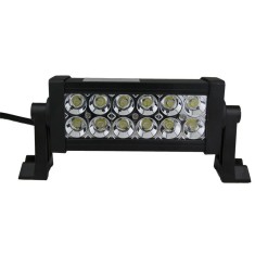 Bara Proiectoare LED Auto Offroad Techstar&reg; PNB1, 36W, 12V-24V, 6000 K, 3500 Lumeni, IP 67, 17 Cm, Flood Beam 60&deg; Cu Leduri CREE XBD, Negru
