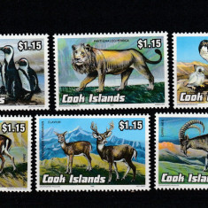 Cook Islands 1992-Fauna,Animale , serie 6 valori,dantelate,MNH,Mi.1370-1375