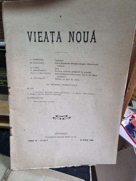 Revista Vieata Noua Nr. 9 iunie 1908