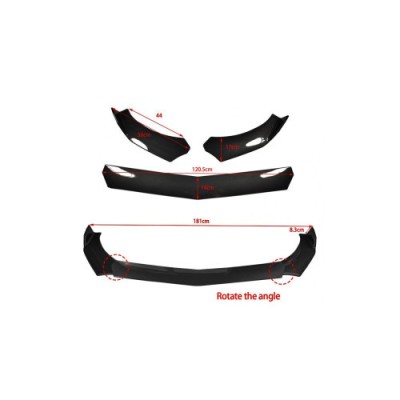 Prelungire bara fata universala / Spoiler culoare Negru Lucios Cod: UNIV-014D Automotive TrustedCars foto