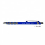 Cumpara ieftin Set 12 Creioane Mecanice DACO Eminent, Mina 0.5 mm, Corp de Plastic, cu Mecanism, Culoare Albastra, Creioane Mecanice 0.5 mm, Creioane Mecanice cu Mec