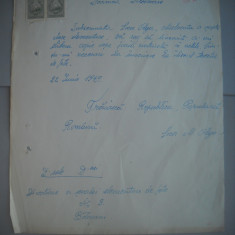 HOPCT DOCUMENT VECHI NR 431 SOCER OLGA-EVREU-SCOALA NR 3 FETE BOTOSANI 1948
