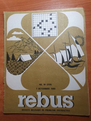 revista rebus 1 octombrie 1980 foto
