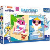 Puzzle trefl primo baby maxi 2x10 baby shark