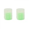 Set 2 capace ventil, lumini pentru bicicleta, fosforescente, ABS, universale, verde