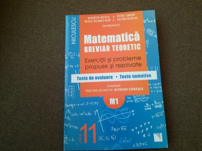Valentin Nicula, Petre Simion - Matematica. Clasa a XI-a. Breviar teoretic M1