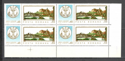 Romania.1968 Ziua marcii postale-Pictura bloc 4 ZR.292 foto