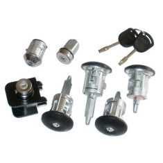 Set yale Ford Transit 05.2000-04.2006, cu chei, contine 4 butuci usa, 1 butuc capota, 1 butuc contact pornire, 1 butuc buson rezervor, 1C1AV22050BA