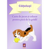 Catelusi. Carte de jucat si colorat pentru picii de la gradi!, Delia Tautan, Lizuka Educativ