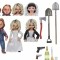 Set Figurina Bride Of Chucky Tiffany 10 cm
