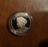 50 Bani 2019 Regina Maria Proof, Capsula Originala, Moneda Romaneasca