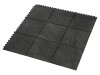 Saltea de gimnastică COBA EUROPE, 0.9m x 0.9m, cauciuc nitryl, neagră, 18mm grosime