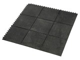 Saltea de gimnastică COBA EUROPE, 0.9m x 0.9m, cauciuc nitryl, neagră, 18mm grosime