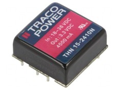 Convertor DC/DC 15W 18-36V la 3.3V 4.5A THN 15-2410N
