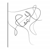 Tablou Canvas, Tablofy, One Line Woman, Printat Digital, 50 &times; 70 cm