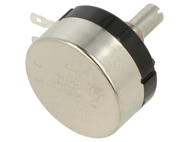 Potentiometru axial 500&Omega; 1W 6mm cărbune