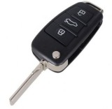 Set 2 bucati - Carcasa cheie Topautochei&amp;#174; compatibila cu Audi cu 3 butoane A6L Q7 A2 A3 A4 A6 A6L A8 TT 2008 2009 2010 2011