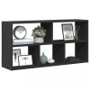 VidaXL Raft de perete, negru, 100x25x50 cm, lemn prelucrat 853273