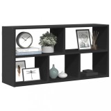 VidaXL Raft de perete, negru, 100x25x50 cm, lemn prelucrat