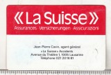 Bnk cld Calendar de buzunar - 1980 - Elvetia - La Suisse