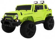 Masinuta electrica Mighty Jeep 4x4, verde foto