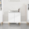 Gossi dulap de chiuveta, alb, 58x33x60 cm, lemn prelucrat