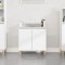 Gossi dulap de chiuveta, alb, 58x33x60 cm, lemn prelucrat