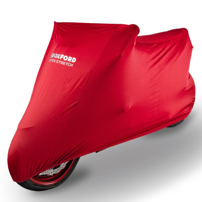 Prelata Moto Oxford Protex Stretch Indoor Premium Cover, Rosu foto