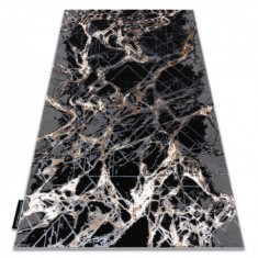 Covor DE LUXE modern 622 Abstracțiune - structural gri / aur, 200x290 cm