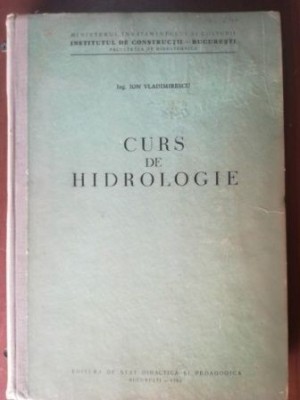 Curs de hidrologie- Ion Vladimirescu foto