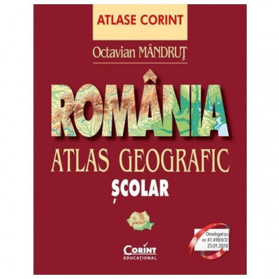 Romania. Atlas Geografic Scolar foto