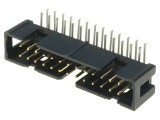 Conector IDC soclu tată 26 pini unghi 90&deg; THT pentru PCB