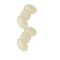 Set 2 branturi din spuma si poliester pentru calcaie, protectii adezive, 9.5 x 4 cm, grosime 3 mm, crem