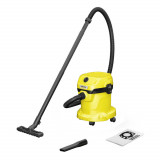 Aspirator umed/uscat Karcher WD 2 V-15/4/18 1.628-003.0, 1000W, 15L, Aspirare umeda si uscata, Maner transport pliabil, Functie de suflare, Duza spati