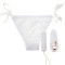Chiloti cu glont vibrator si telecomanda white