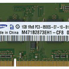 Memorie laptop Samsung 1GB PC3-8500 DDR3-1066MHz non-ECC Unbuffered CL7