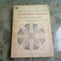 IL DISPOSITIVO FOUCAULT - M. CACCIARI (CARTE IN LIMBA ITALIANA)