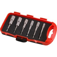 EXTOL PREMIUM set de ?urubelni?e pentru ?uruburi cu cap hexagonal 6 buc, 6-13mm (6-7-8-10-12-13mm), 65mm lungime, prindere hexagonala 1/4&amp;amp;#039;, magne foto