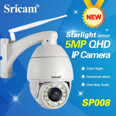 Camera de Supraveghere WIFI/IP Sricam pentru Interior sau Exterior, 5MP foto