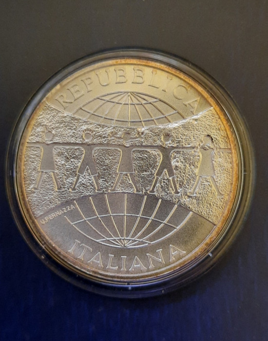 Moneda aniversara de argint - 10 Euro &quot;Unicef - 60 de ani&quot;, Italia 2006 - G 3957