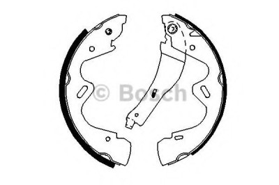 Set saboti frana NISSAN TERRANO II (R20) (1992 - 2007) BOSCH 0 986 487 700 foto