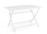Cumpara ieftin Masa pliabila aluminiu alb Elin 110x70x71 cm
