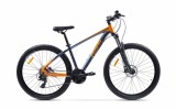 Bicicleta Pegas Drumet S 27.5&quot; Portocaliu Gri, Aluminiu, 24 Viteze, Frane Disc Hidraulice, Furca Suntour, Marime S