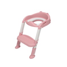 Toaletă cu reductor de scări roz