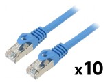 Patch cord F/UTP 6 litat CCA PVC albastru 0,5m 26AWG