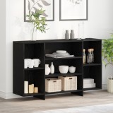vidaXL Bufet cu raft Stejar negru 120 x 30 x 75 cm Lemn compozit